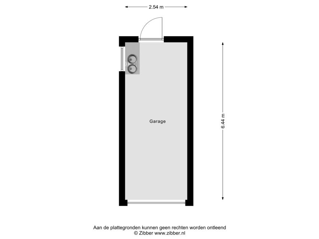 View floorplan of Garage of Offenbachplantsoen 2