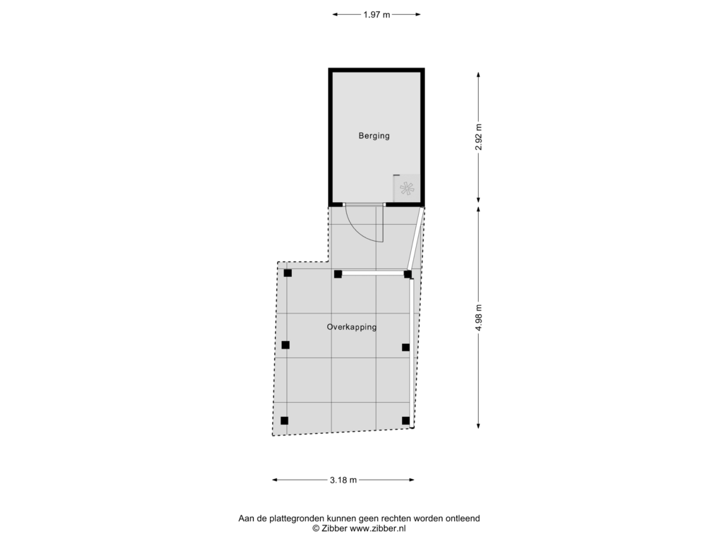 View floorplan of Berging of Offenbachplantsoen 2