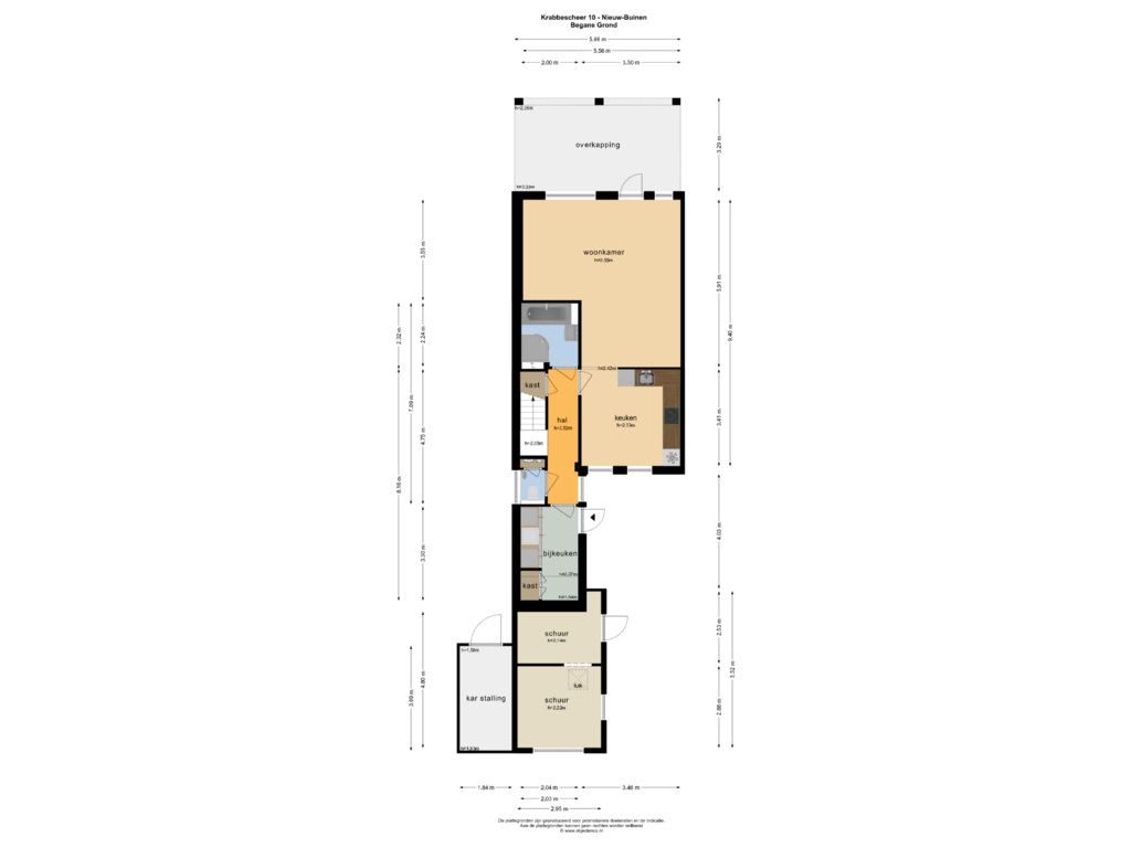 Bekijk plattegrond van BEGANE GROND van Krabbescheer 10