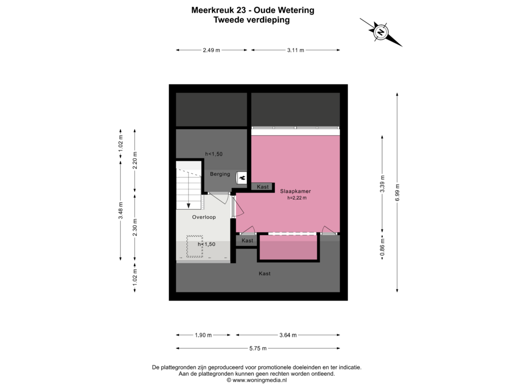 View floorplan of 2e_verd of Meerkreuk 23