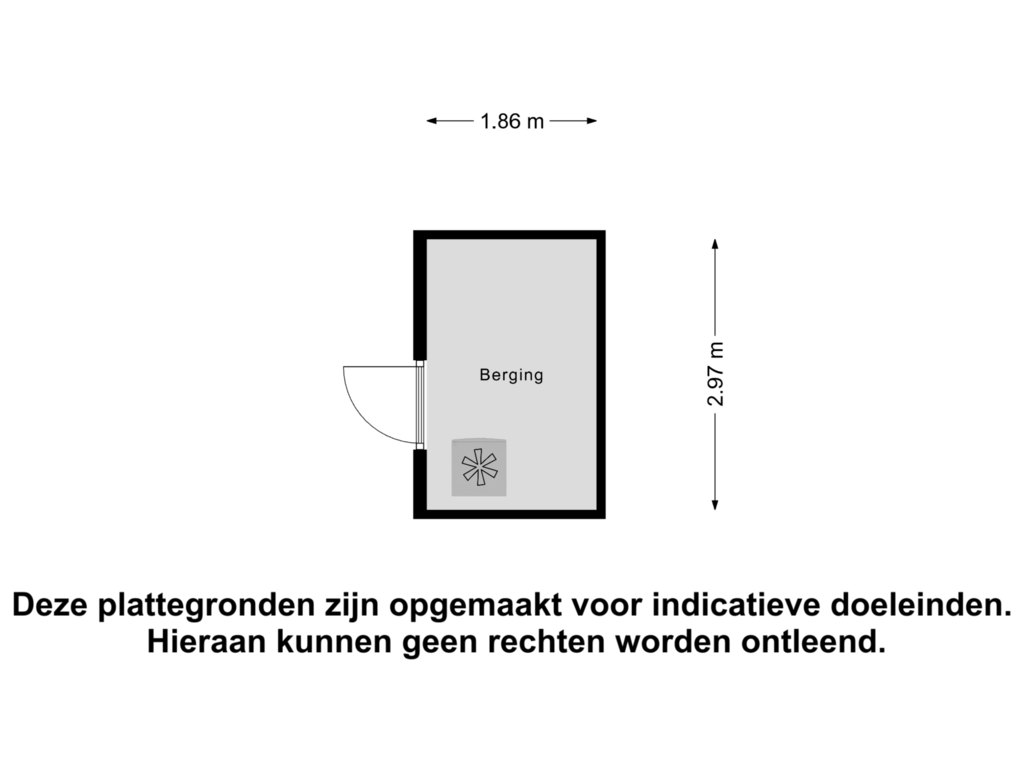 Bekijk plattegrond van Berging van Meezenbroekstraat 21