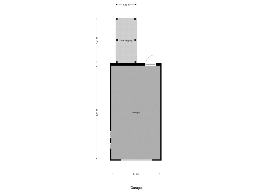 View floorplan of Garage of Oude Baan 113