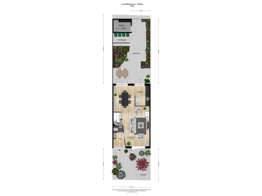 Bekijk plattegrond van Tuin van Locatellistraat 13