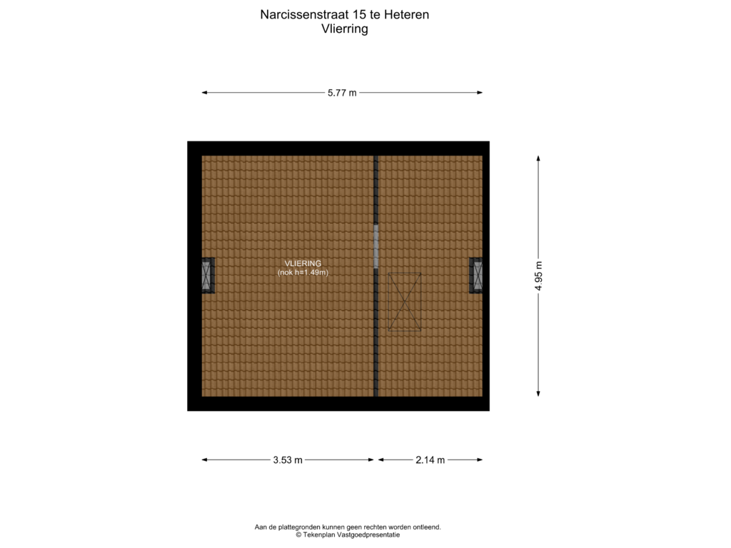 Bekijk plattegrond van Vliering van Narcissenstraat 15