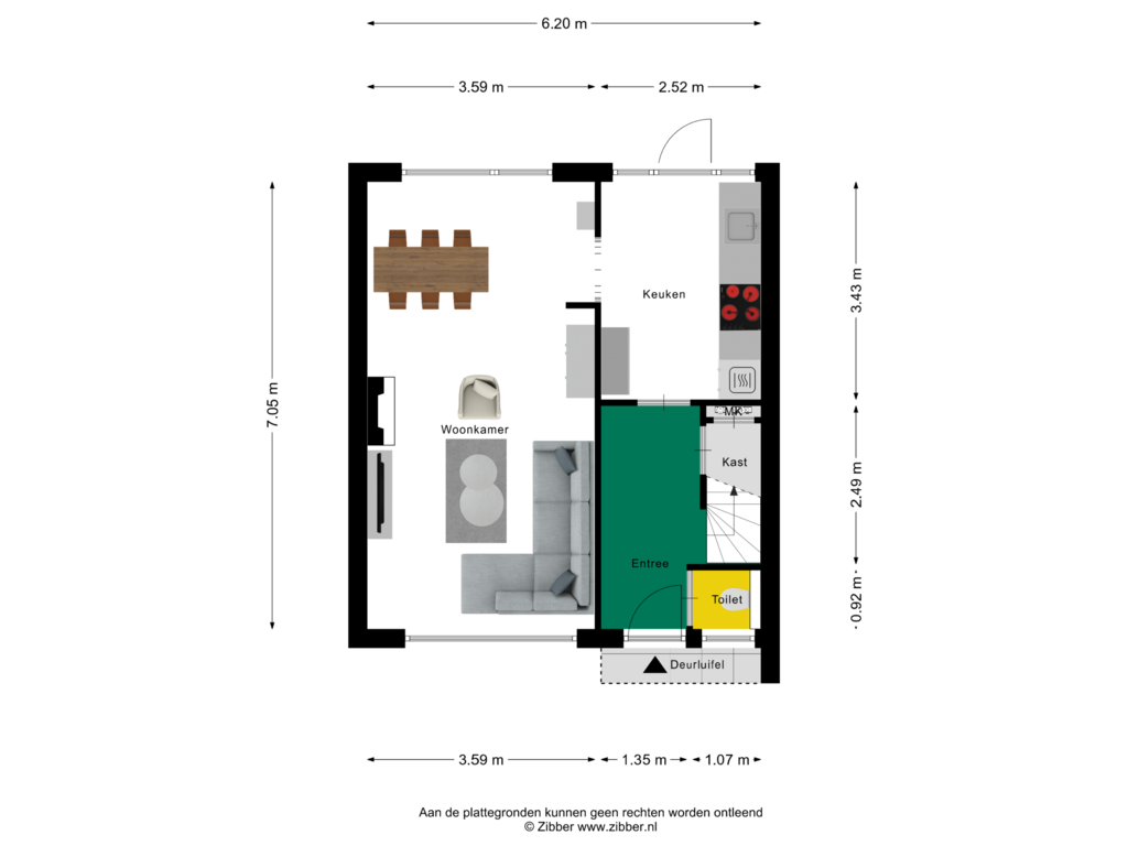 Bekijk plattegrond van Begane Grond van Eligiusstraat 67