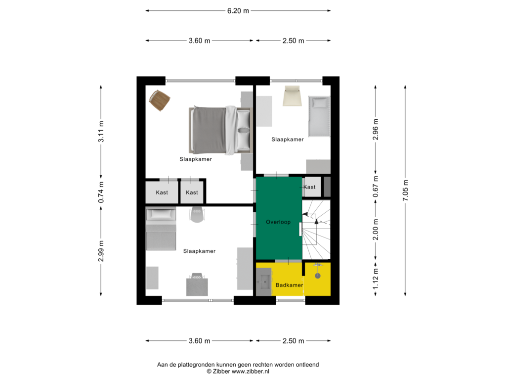 Bekijk plattegrond van Eerste Verdieping van Eligiusstraat 67