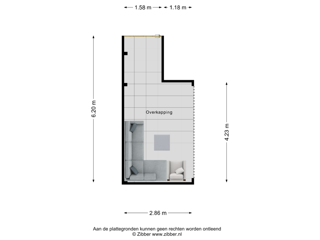 Bekijk plattegrond van Overkapping van Eligiusstraat 67