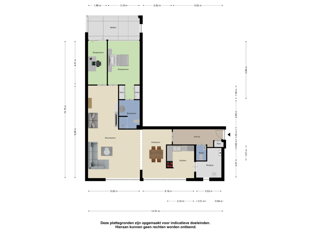 Bekijk plattegrond van Appartement van Florastate 15