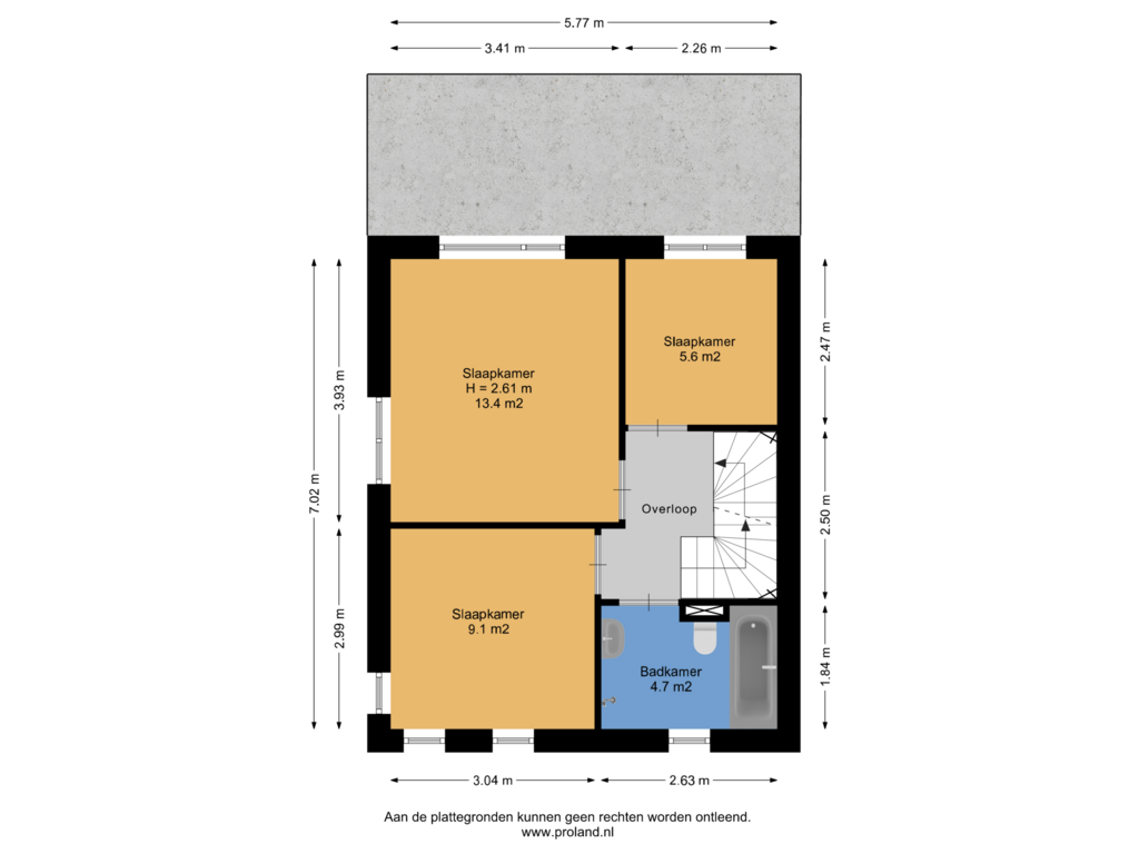 Bekijk plattegrond van 1e Verdieping van Hondsrooswal 6