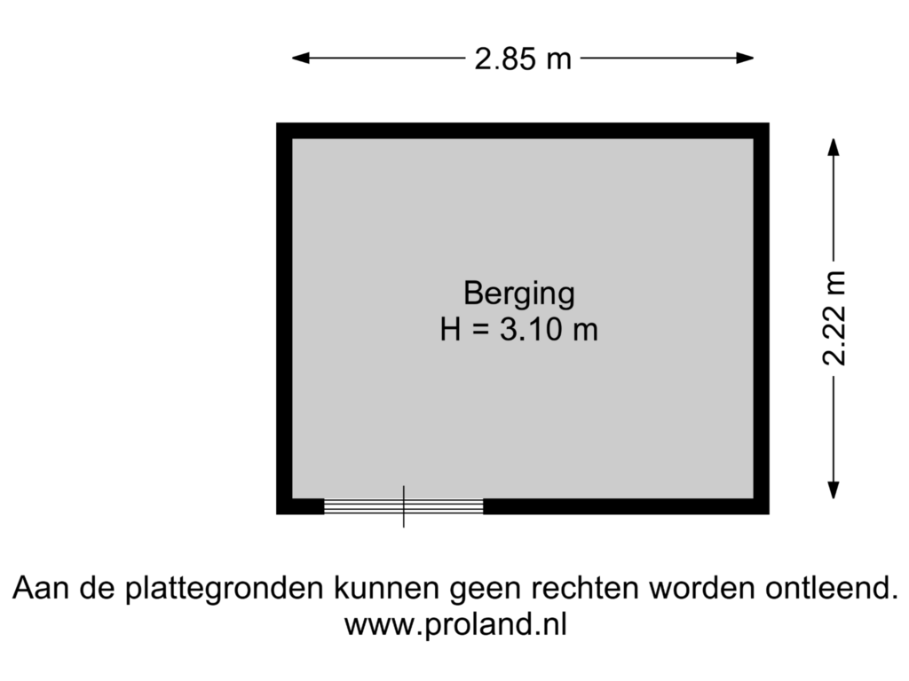 Bekijk plattegrond van Berging van Hondsrooswal 6