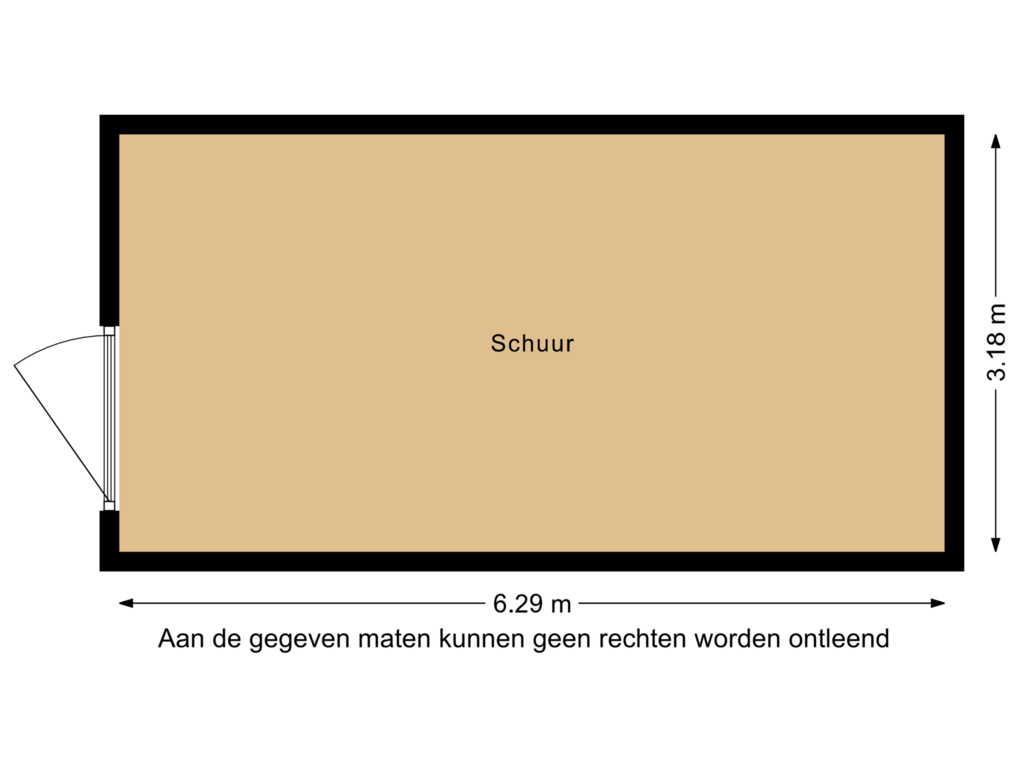 View floorplan of Schuur of Eerbeekseweg 77