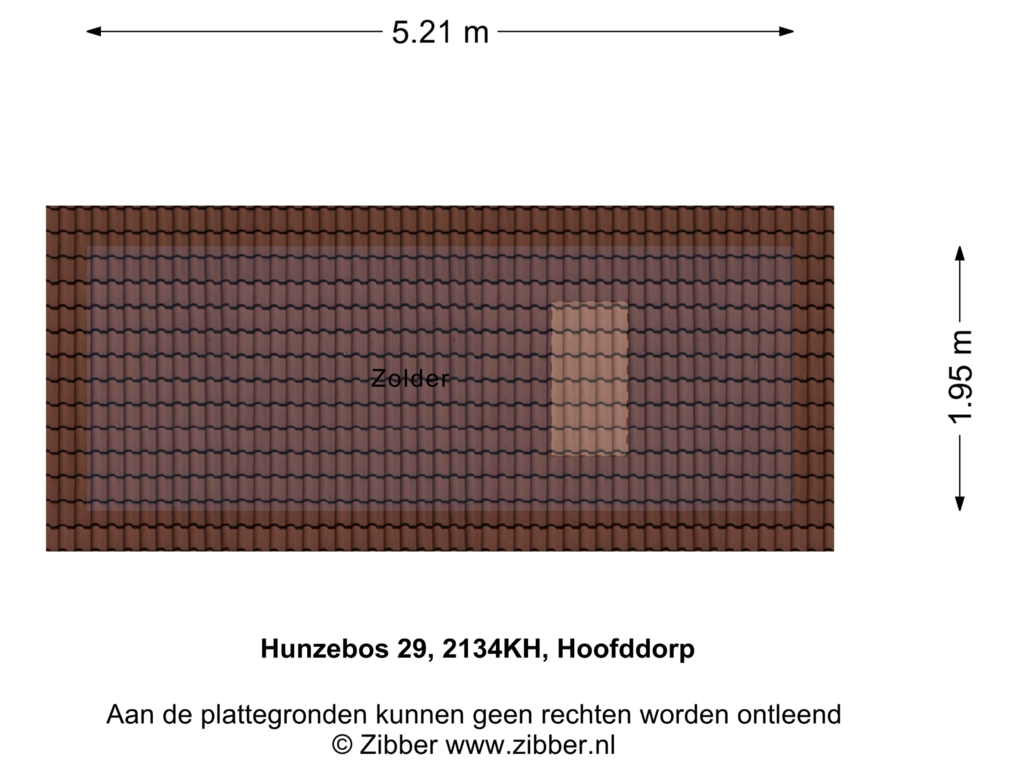 View floorplan of Zolder of Hunzebos 29