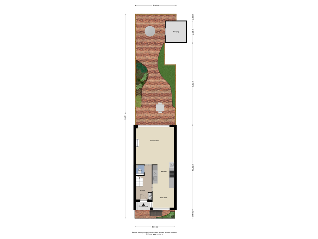 View floorplan of Begane Grond-Tuin of Opaal 58