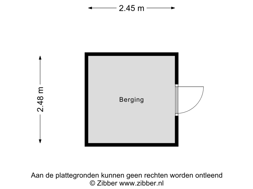 View floorplan of Berging of Opaal 58