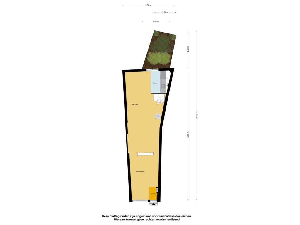 View floorplan of Begane Grond _ Tuin of Spekstraat 10