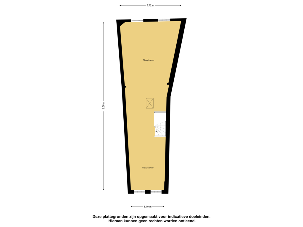 View floorplan of Tweede Verdieping of Spekstraat 10