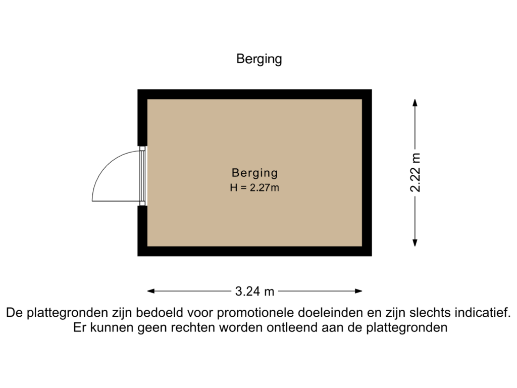 Bekijk plattegrond van Berging van Truffautstraat 7