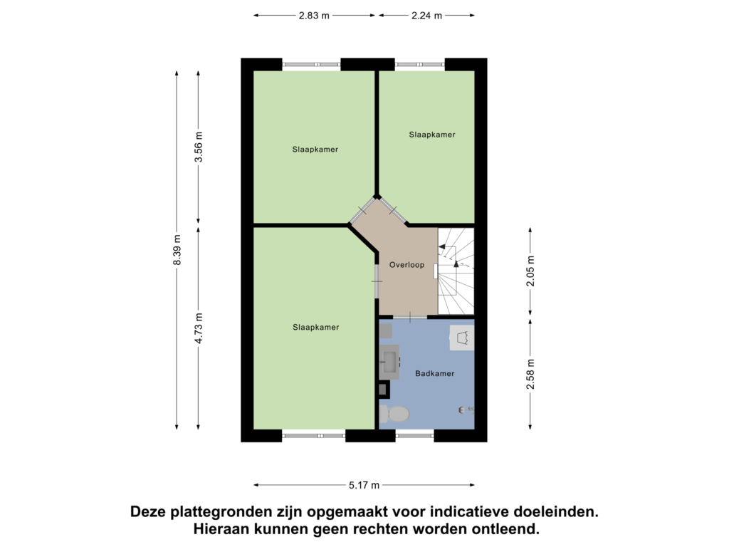 Bekijk plattegrond van Eerste Verdieping van Hommelbrinkstede 72