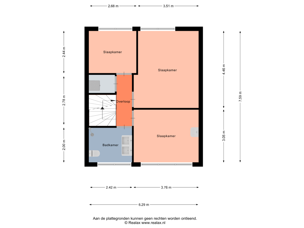 Bekijk plattegrond van Verdieping 1 van Frederik Hendriklaan 14