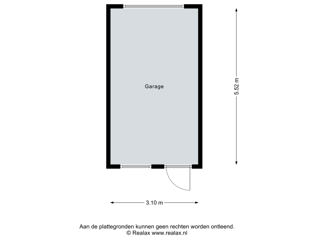 Bekijk plattegrond van Garage van Frederik Hendriklaan 14