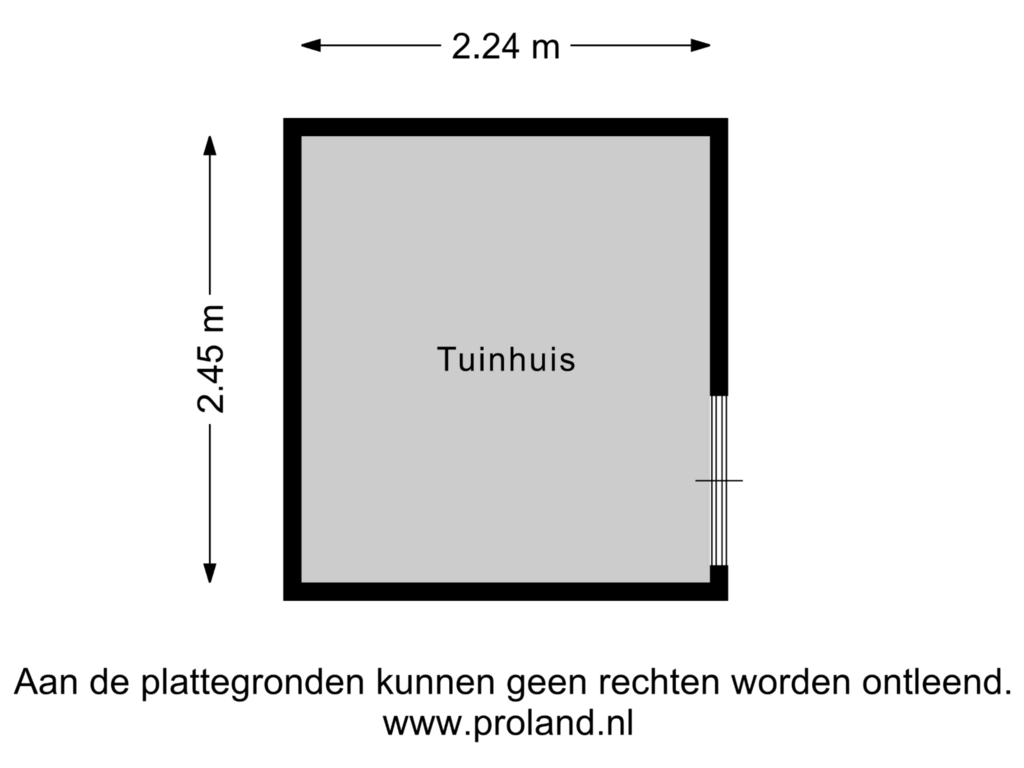 View floorplan of Tuinhuis of Keerkade 36