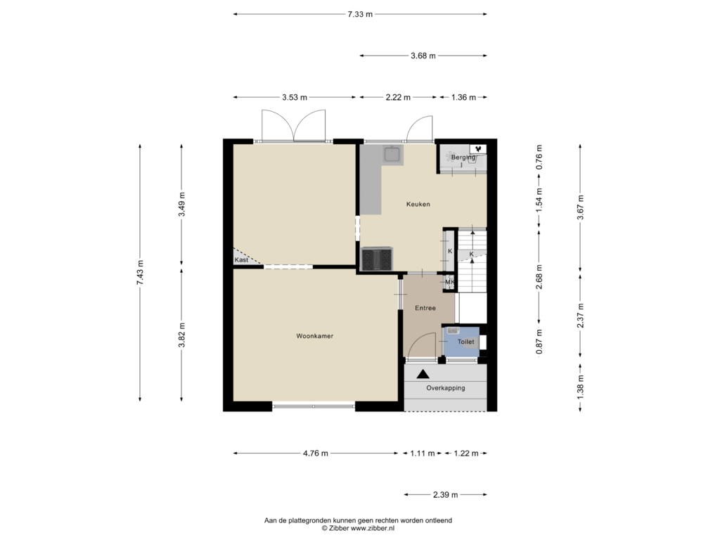 Bekijk plattegrond van Begane Grond van Jan Cellierslaan 33