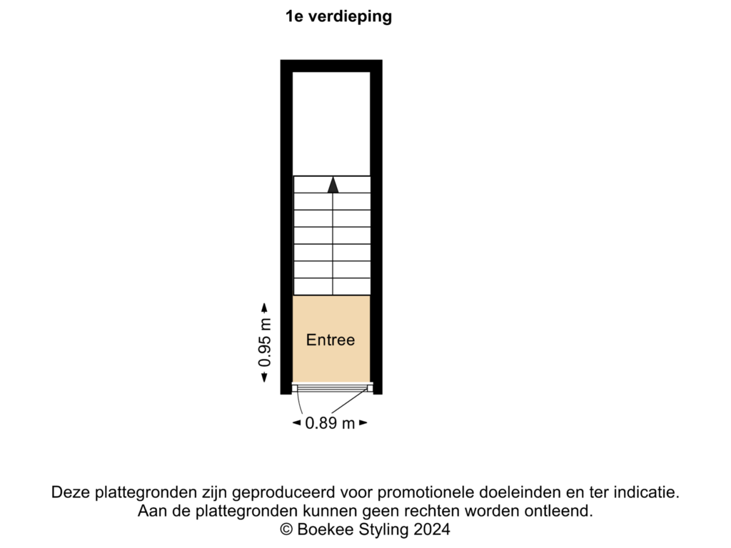 Bekijk plattegrond van 1e verdieping van Zijlvest 1-F