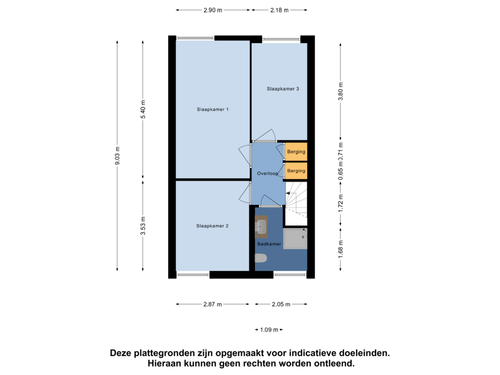 Bekijk plattegrond van Eerste Verdieping van Bark 104