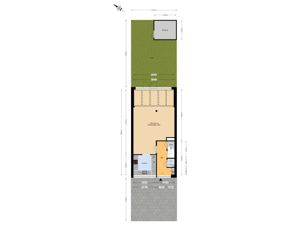 View floorplan of Begane grond tuin of Esdoorndreef 104