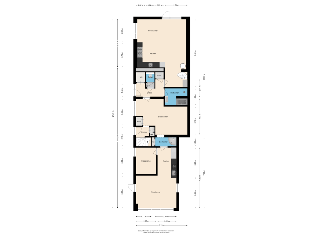 Bekijk plattegrond van Begane grond van Julianaweg 27