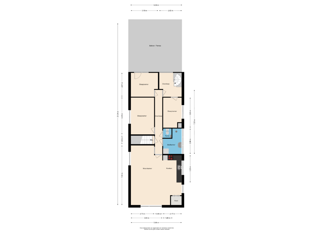 Bekijk plattegrond van Eerste verdieping van Julianaweg 27