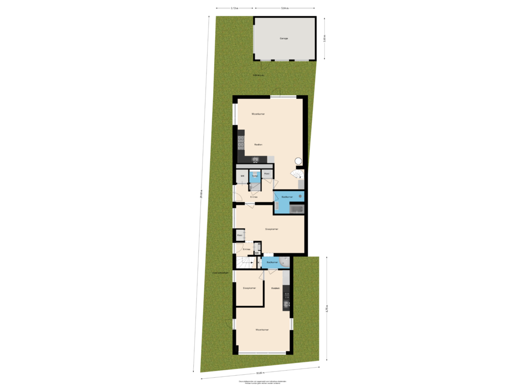 Bekijk plattegrond van Situatie van Julianaweg 27