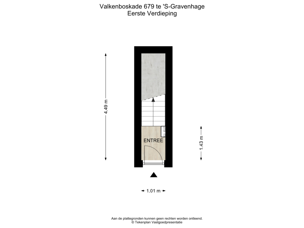 Bekijk plattegrond van Eerste Verdieping van Valkenboskade 679