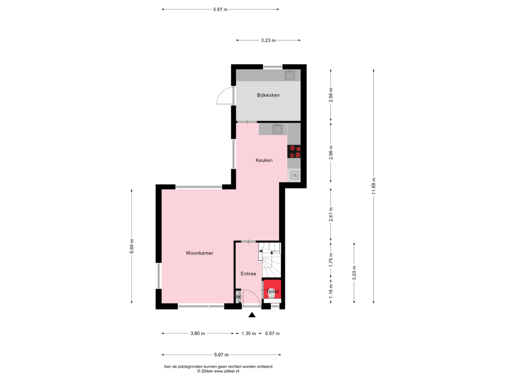 Bekijk plattegrond van Begane Grond van Herweystrjitte 25