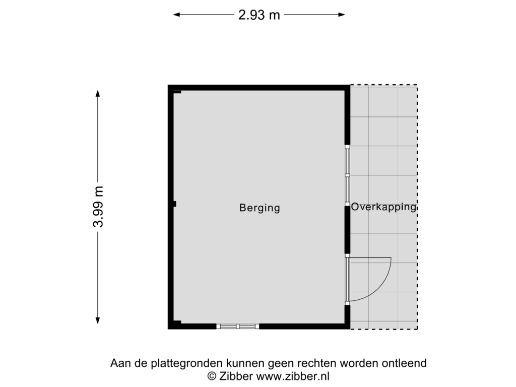 Bekijk plattegrond van Berging van Herweystrjitte 25