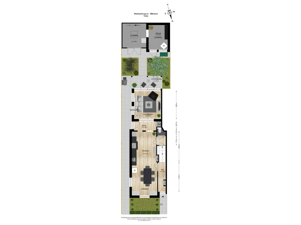 View floorplan of TUIN of Stationsweg 10