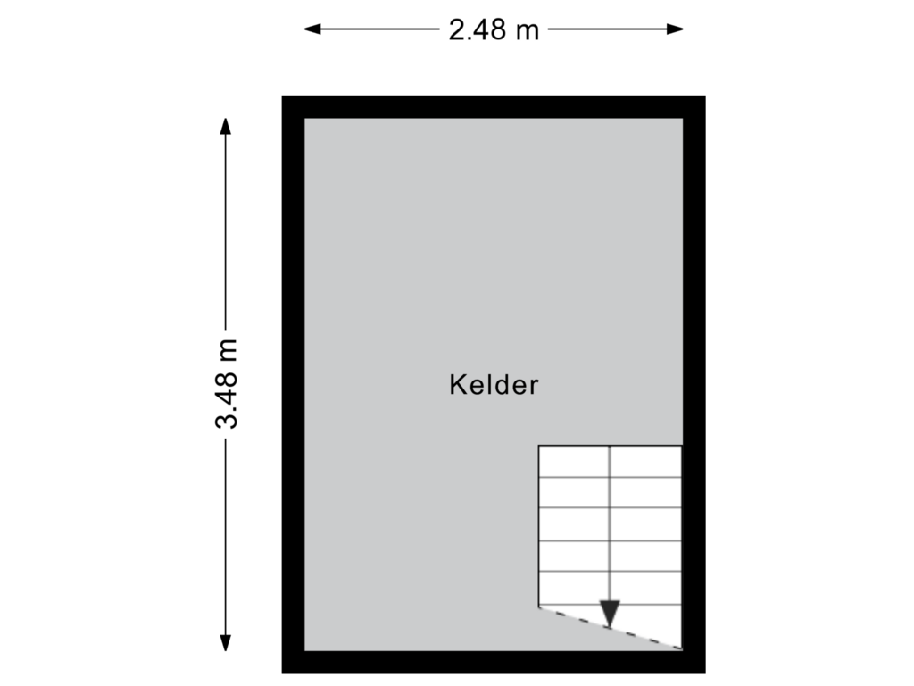 Bekijk plattegrond van Kelder van Burgt 9