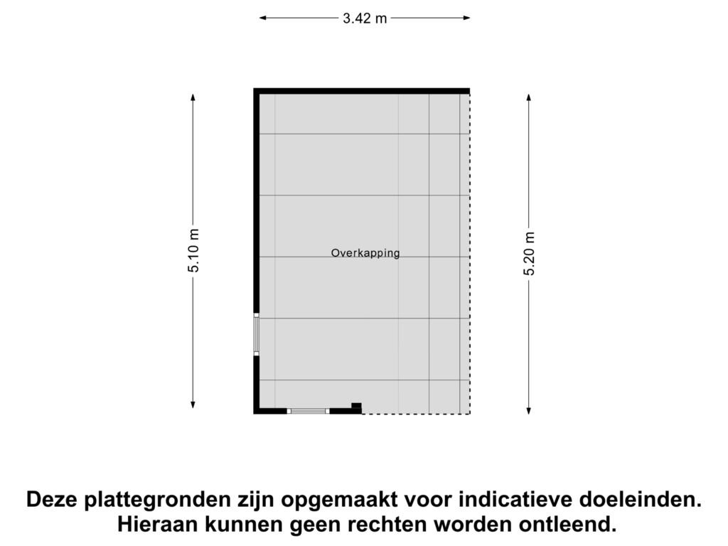 Bekijk plattegrond van Overkapping van Haagstraat 6