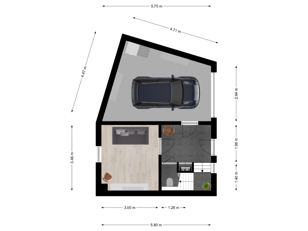 Bekijk plattegrond van Begane grond van Het Roombeekhofje 50