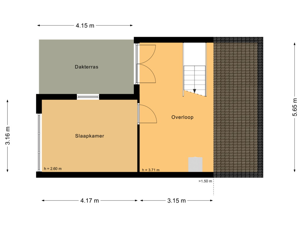 Bekijk plattegrond van Tweede verdieping van Malzwin 2437