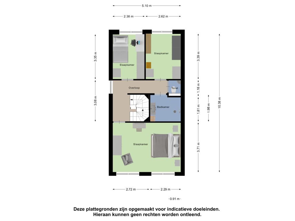 Bekijk plattegrond van Eerste Verdieping van Moeraswederik 11