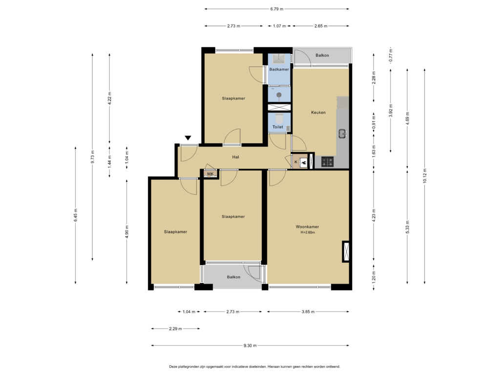 View floorplan of Appartement of Plotinusstraat 19