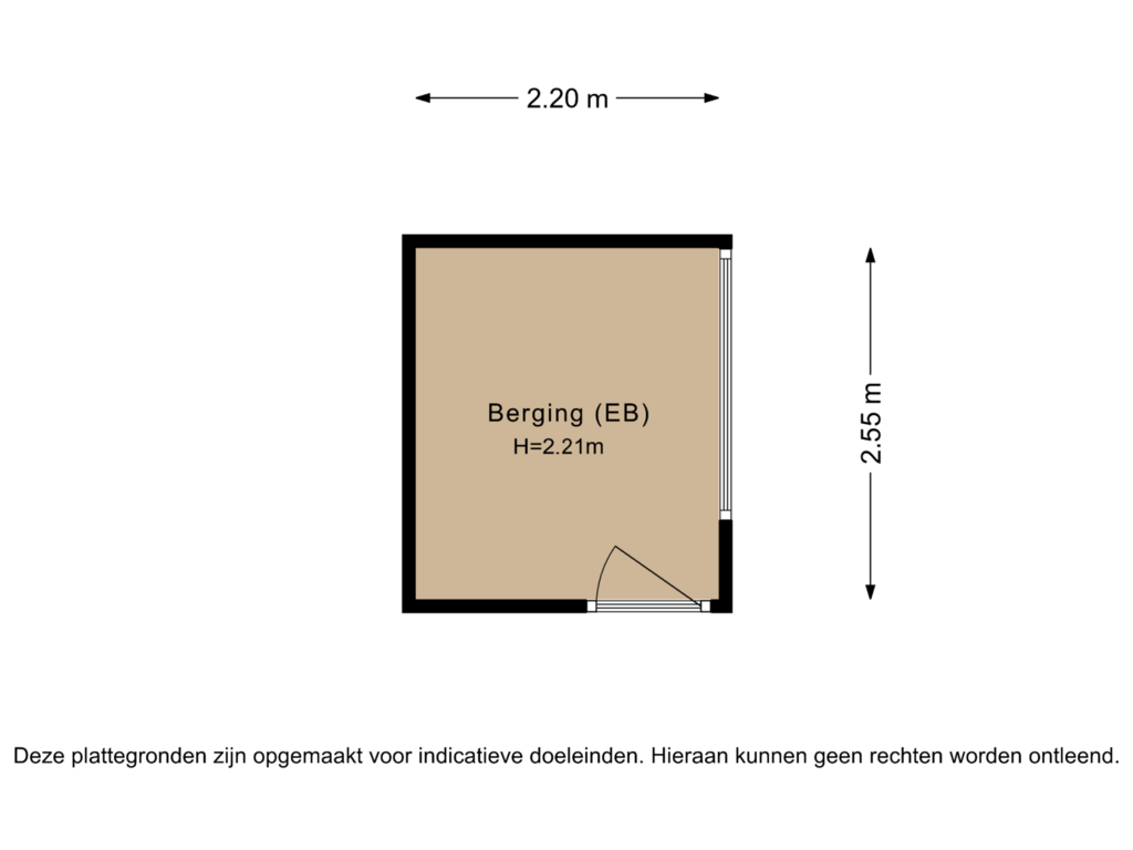 View floorplan of Berging of Plotinusstraat 19