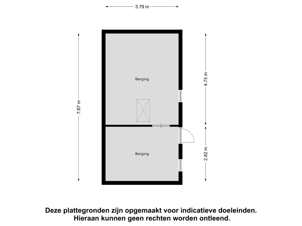 Bekijk plattegrond van Berging van Krugerstraat 124