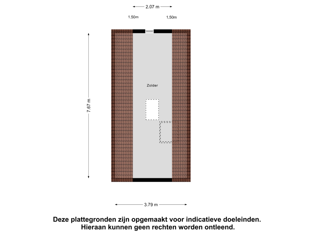 Bekijk plattegrond van Zolder van Krugerstraat 124