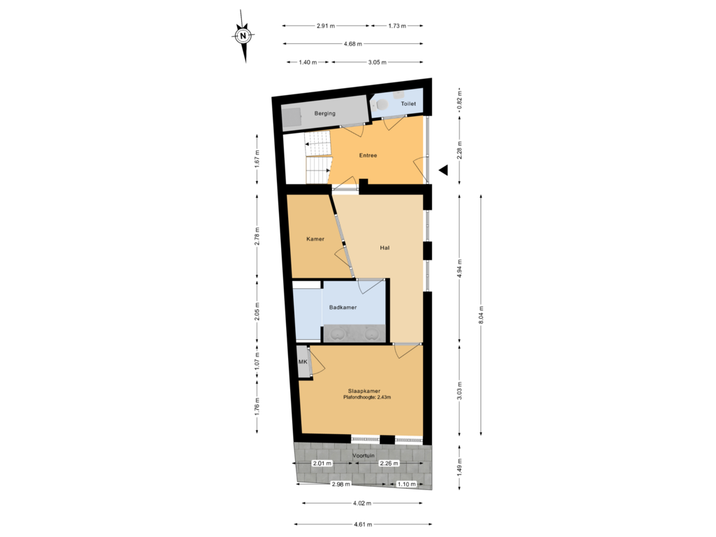 Bekijk plattegrond van Begane grond tuin van Schoolstraat 41