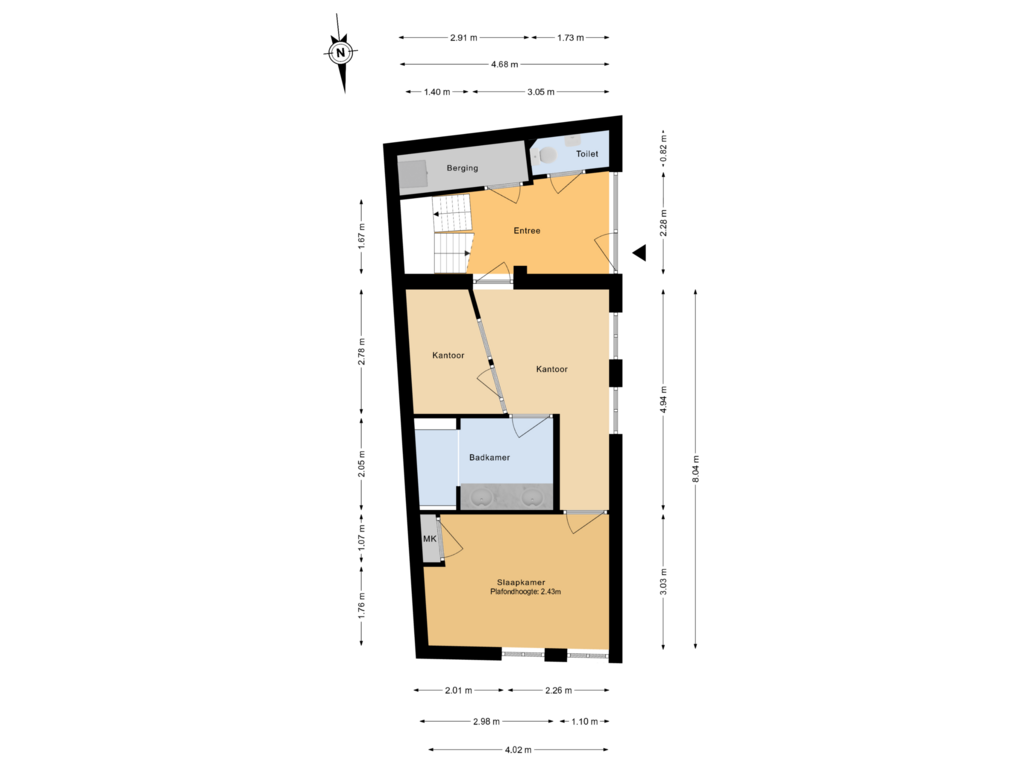 Bekijk plattegrond van Begane grond van Schoolstraat 41