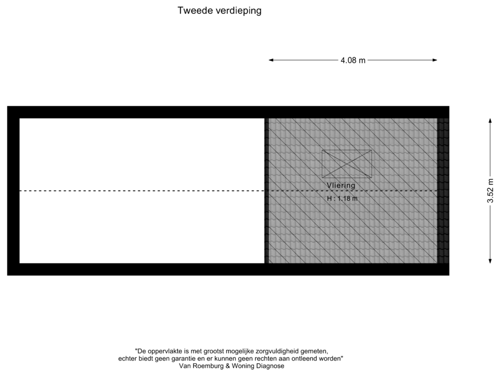 Bekijk plattegrond van Tweede verdieping van Koewijzend 22-A