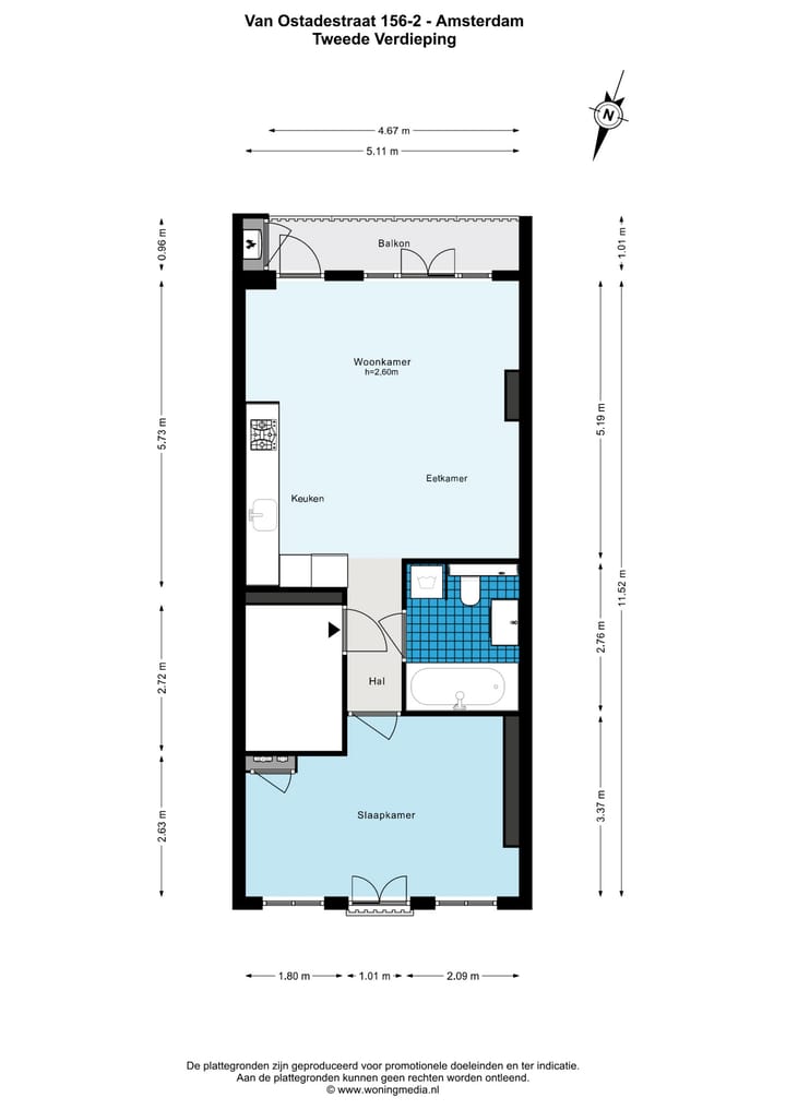 Foto 28 van Van Ostadestraat 156-2