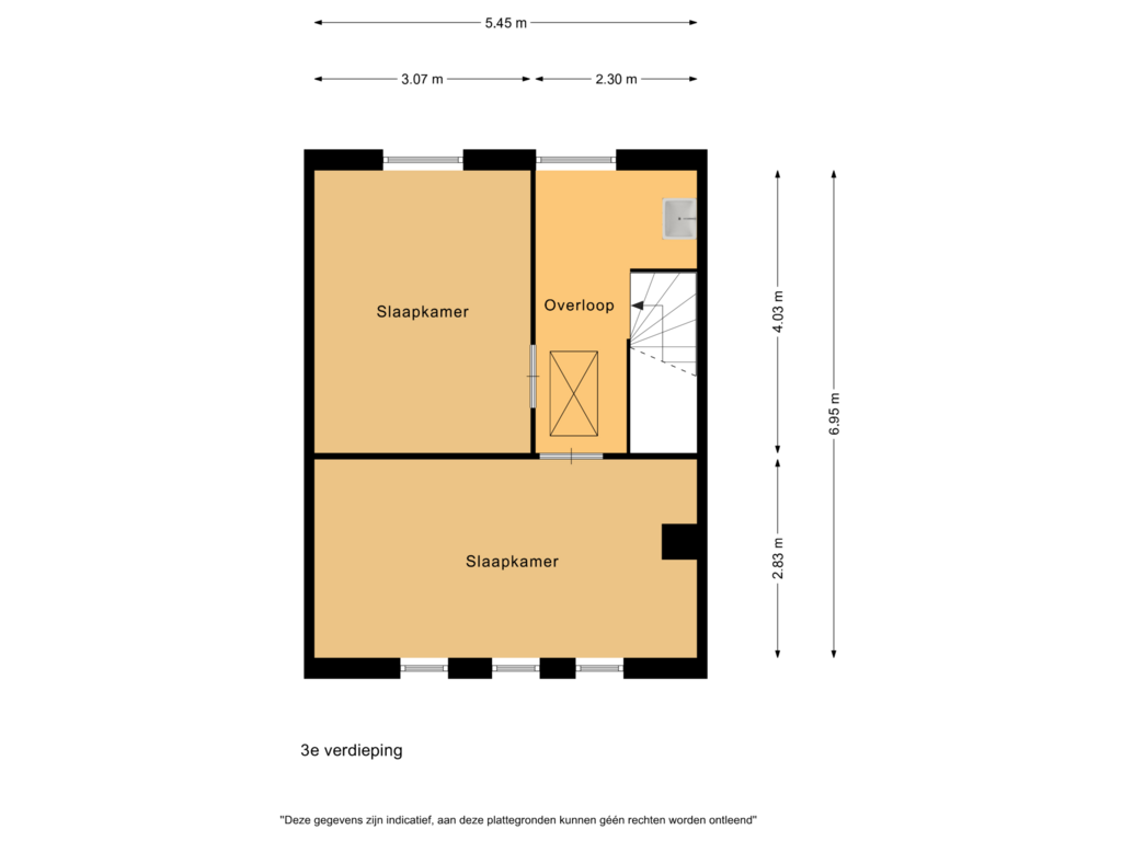 Bekijk plattegrond van 3e verdieping van Dudenpark 41